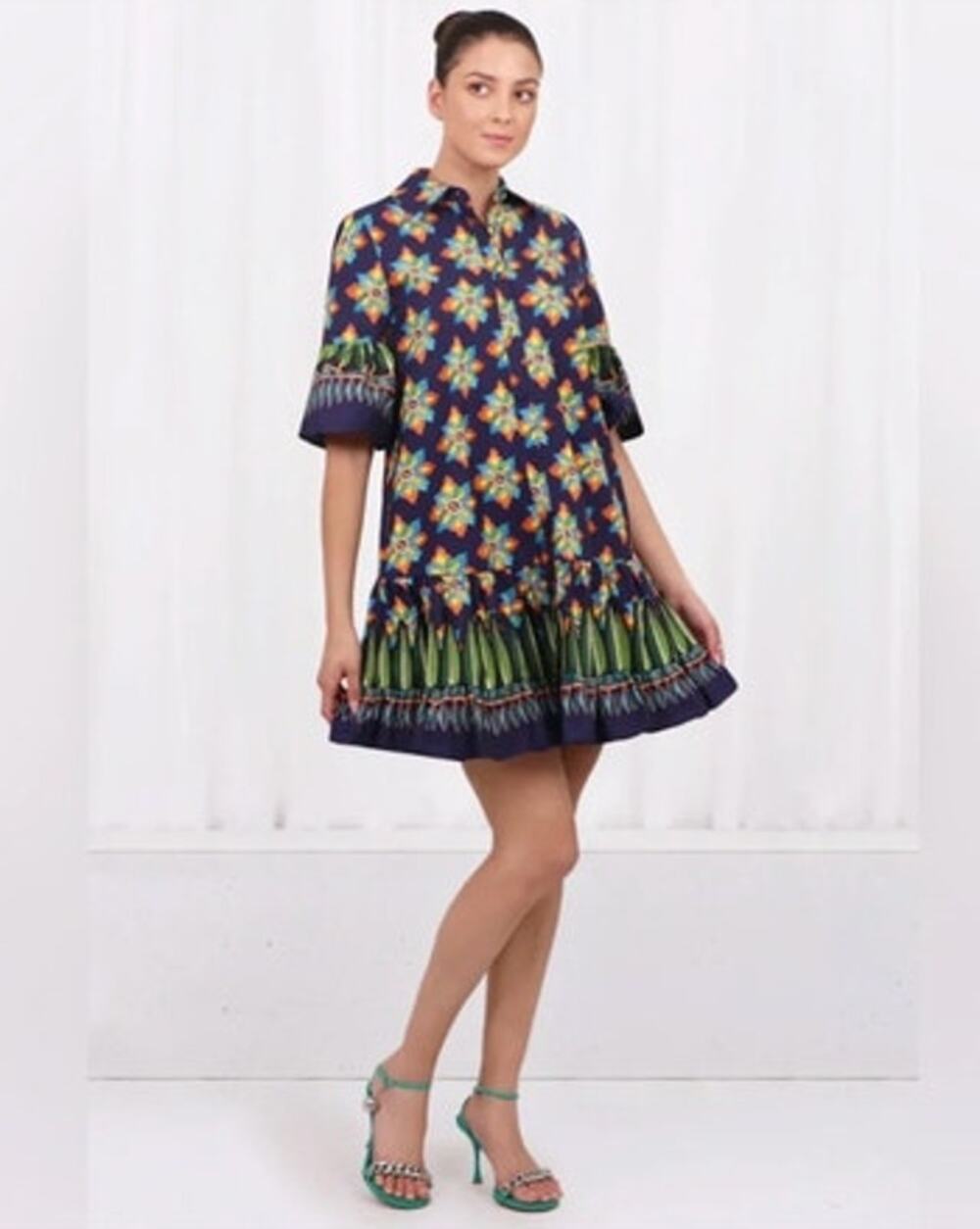 LA DOUBLEJ Sz L Large Choux Mini Dress